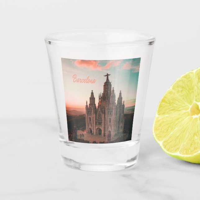 Vaso De Chupito Barcelona España (Anverso)