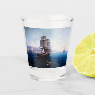 Vaso De Chupito Barco a vela y vapor Clipper 1900