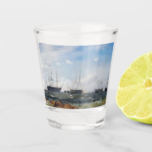 Vaso De Chupito Barco de guerra fuera de Gotemburgo 1861