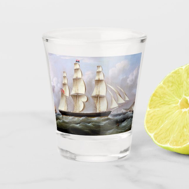 Vaso De Chupito Barco de vela Woolloomooloo 1850 (Anverso)