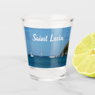 Vaso De Chupito Barcos de vela en la Bahía Blanco y Azul Náutico