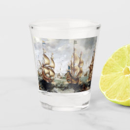 Vaso De Chupito Barcos en el mar 1632