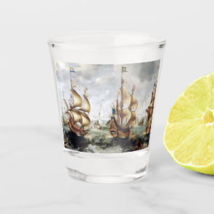 Vaso De Chupito Barcos en el mar 1632