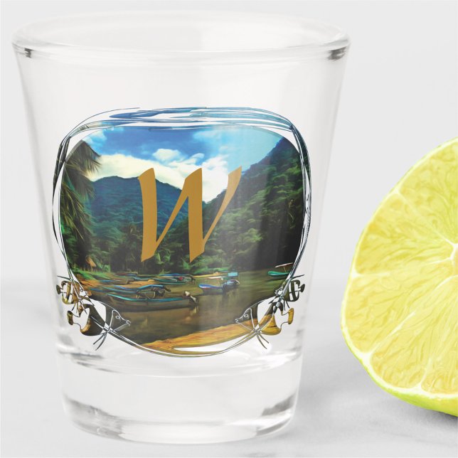 Vaso De Chupito Barcos pesqueros del río Mismaloya 0344 (Subido por el creador)