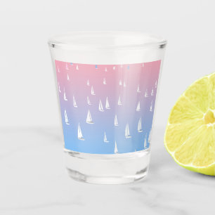 Vaso De Chupito Barcos Regatta en el océano