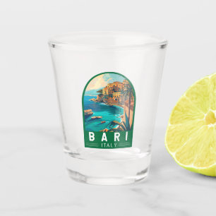 Vaso De Chupito Bari Italia Viaje de arte Vintage