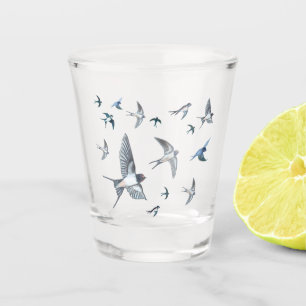 Vaso De Chupito Barn traga Ilustracion de vuelo libre