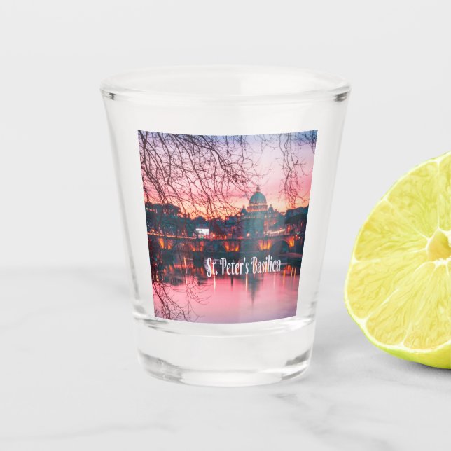 Vaso De Chupito Basílica de San Pedro, Roma, Italia (Anverso)