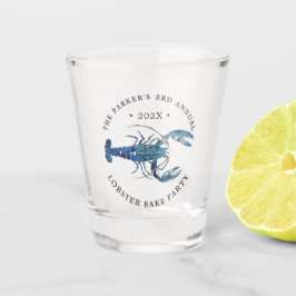 Vaso De Chupito Bato de langosta azul oceánico