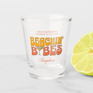 Vaso De Chupito Beach Bachelorette Party Groovy Beachin Babes