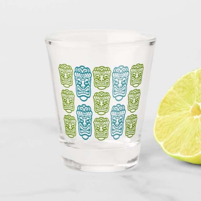 Vaso De Chupito Beach Bar Fiesta Retro Tiki (Anverso)