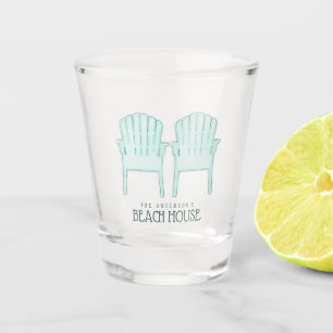 Vaso De Chupito Beach House Adirondack Chairs Aqua ID623