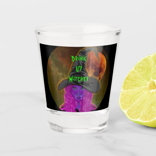 Vaso De Chupito Beban Brujas Halloween  (Anverso)