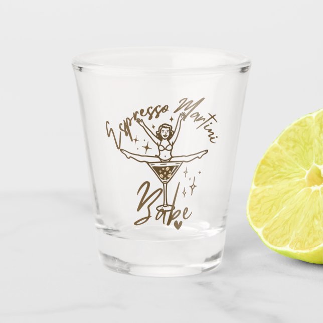 Vaso De Chupito Bebé de Martini de Espresso (Anverso)