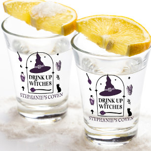 Vaso De Chupito Bebed Tinta Morada Brujas Halloween
