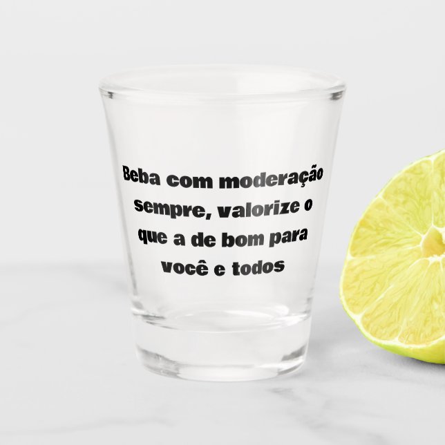 Vaso De Chupito Beber sempre com responsabilidade  (Anverso)