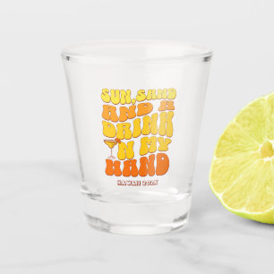 Vaso De Chupito Bebida de arena retro de la fiesta de la bachiller