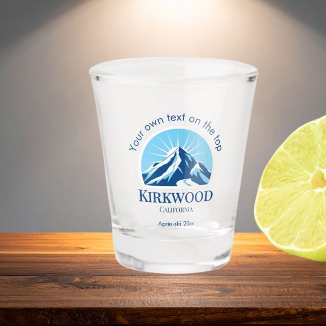 Vaso De Chupito Bebidas de la estación de esquí de Kirkwood Califo (Subido por el creador)
