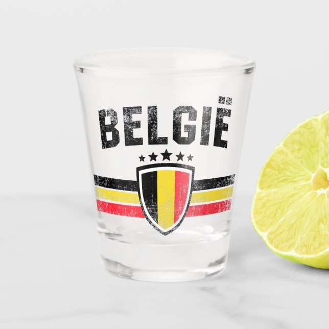 Vaso De Chupito Bélgica (Anverso)