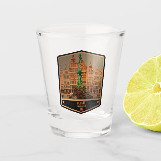 Vaso De Chupito Bélgica (Anverso)