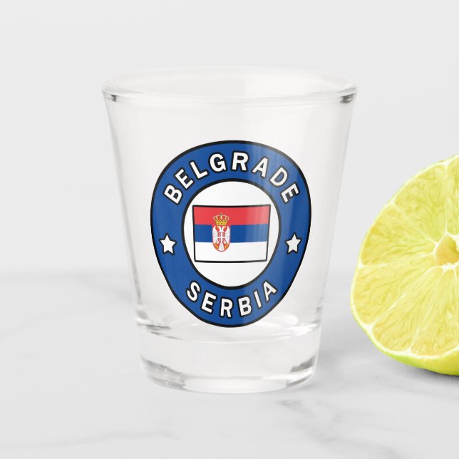 Vaso De Chupito Belgrado Serbia (Anverso)