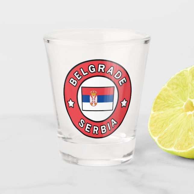 Vaso De Chupito Belgrado Serbia (Anverso)