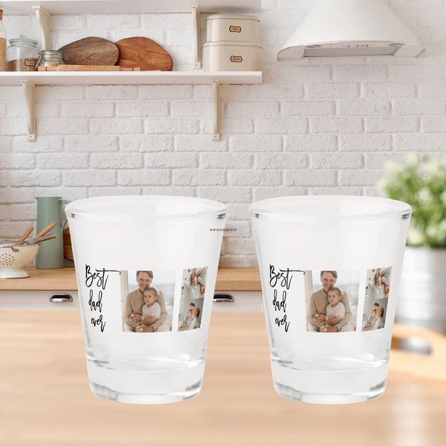 Vaso De Chupito Belleza Collage Foto Mejor Regalo De Papá Nunca (Subido por el creador)