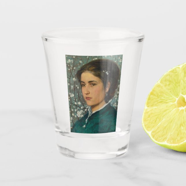 Vaso De Chupito Belleza joven (mujer elegante) (retrato femenino) (Anverso)