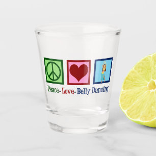 Vaso De Chupito Belly de amor por la paz bailando