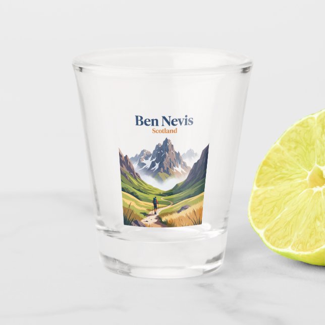 Vaso De Chupito Ben Nevis Escocia (Anverso)