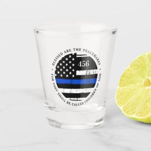 Vaso De Chupito Bendecidos Son Los Que Buscan La Paz. Policía Per