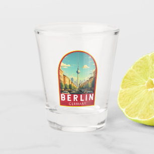 Vaso De Chupito Berlín Alemania Viaje al arte Vintage