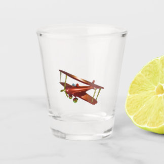 Vaso De Chupito Bi-plano rojo
