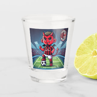 Vaso De Chupito Bicchiere Milan calcio