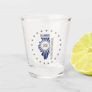 Vaso De Chupito Bicentenario de Illinois 1818-2018