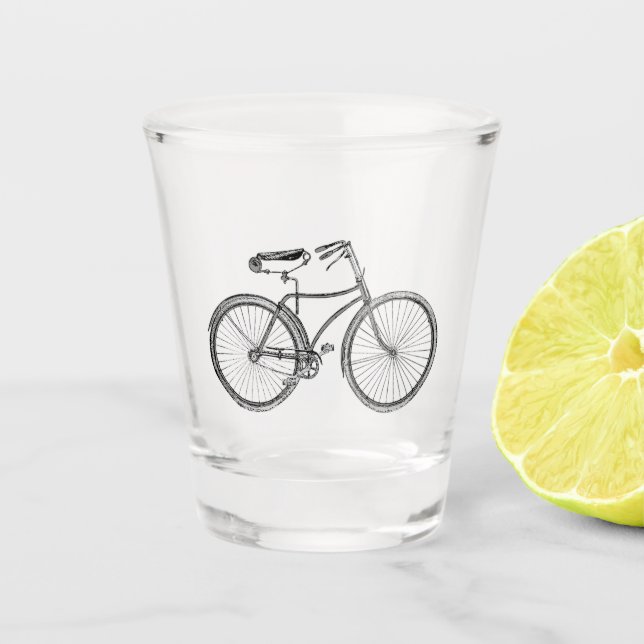 Vaso De Chupito bicicleta antigua (Anverso)