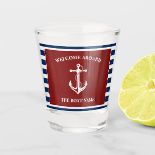 Vaso De Chupito Bienvenida de la Armada Roja Náutica a bordo del b