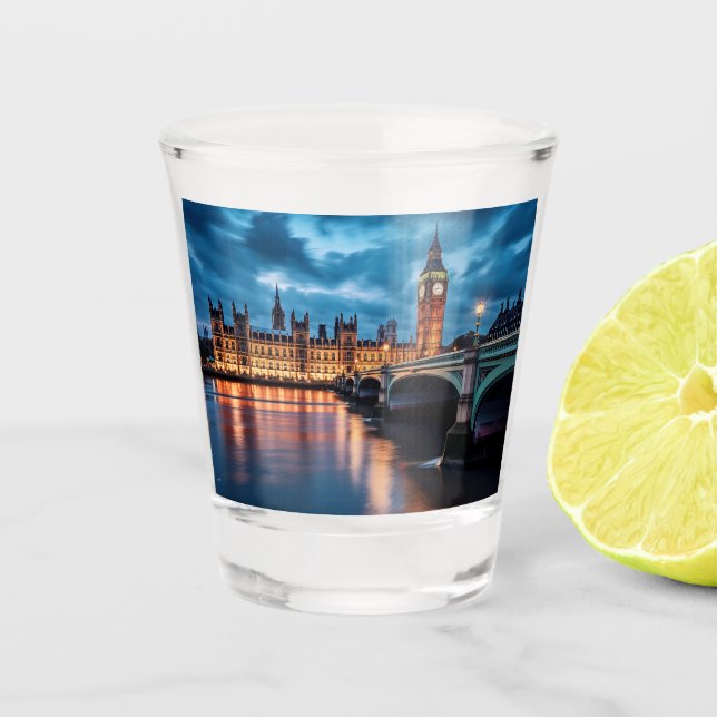 Vaso De Chupito Big Ben, Londres. (Anverso)