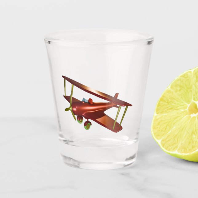 Vaso De Chupito Big Red Bi-plane (Anverso)