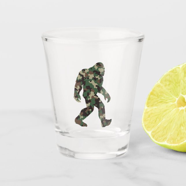 Vaso De Chupito Bigfoot Sasquatch Camo (Anverso)