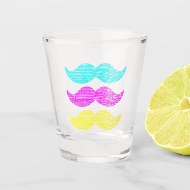 Vaso De Chupito Bigotes de CMY (Anverso)