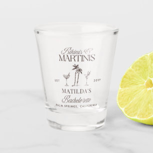 Vaso De Chupito Bikinis y martinis Elegante soltera vintage