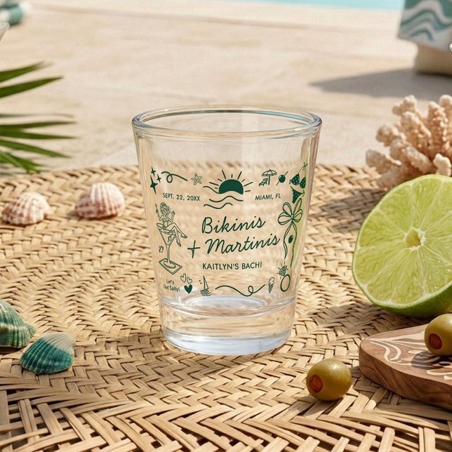 Vaso De Chupito Bikinis y Martinis Favor de Fiesta de Despedida de (Subido por el creador)