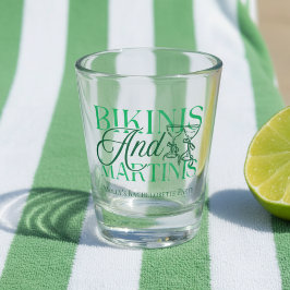 Vaso De Chupito Bikinis y Martinis - Partido Bachelorette Personal