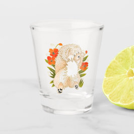 Vaso De Chupito BINDI MINGSIE Cream Chow vidrio de disparo