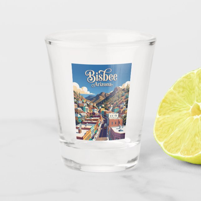 Vaso De Chupito Bisbee EE. UU. (Anverso)