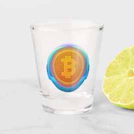 VASO DE CHUPITO BITCOIN DE CRIPTOCURRENCIA