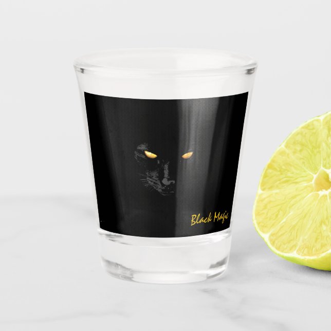 Vaso De Chupito Black Cat Magic (Anverso)