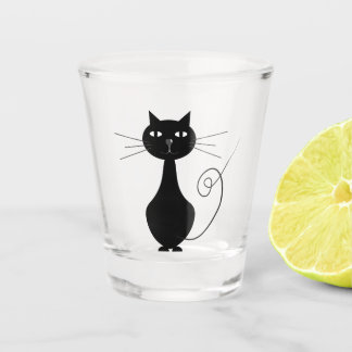 Vaso De Chupito Black cat shot glass