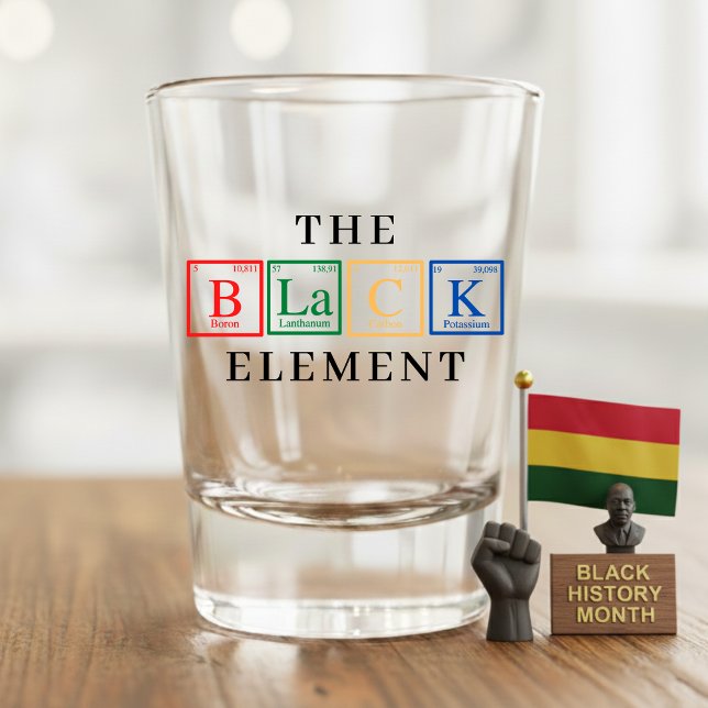 Vaso De Chupito Black History Periodic Table Element Juneteenth (Black History Periodic Table Element Juneteenth Shot Glass
)